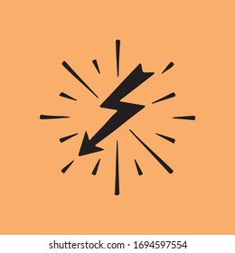 Bolt Icon for Graphic Design Projects