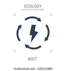 bolt icon. high quality filled bolt icon on white background. from ecology collection flat trendy vector bolt symbol. use for web and mobile