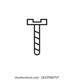 Diseño de elemento de ilustración de icono de perno