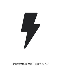 Bolt icon. Bolt, lightning symbol, pictogram. Vector isolated icon