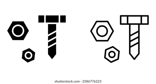 Bolt icon on white background