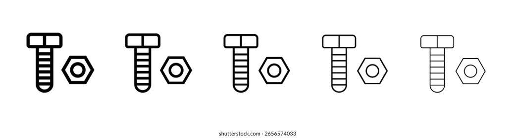 Icono de perno ilustración simple aislado