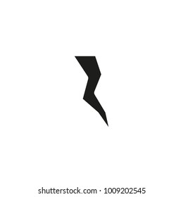bolt icon. sign design