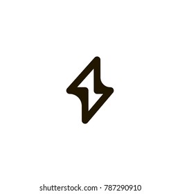 bolt icon. sign design