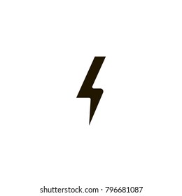 bolt icon. sign design
