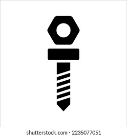 Bolzensymbol. Unterschrift für mobiles Konzept und Webdesign. Vektorgrafik