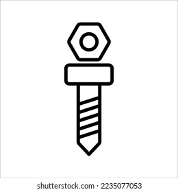 Bolt icon. sign for mobile concept and web design. vector illustration