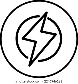 bolt icon, stock vector, logo isolated on white background
