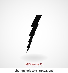 bolt icon, vector best flat icon, EPS