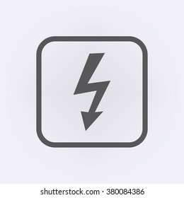 Bolt icon . Vector illustarion