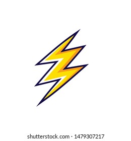 Bolt icon Vector Illustration design Logo template