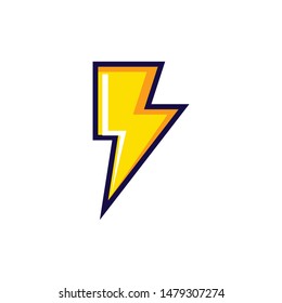 Bolt icon Vector Illustration design Logo template