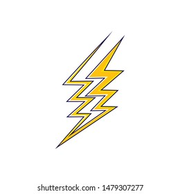 Bolt icon Vector Illustration design Logo template