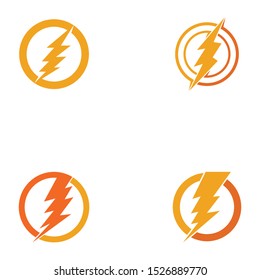 Bolt icon Vector Illustration design Logo template