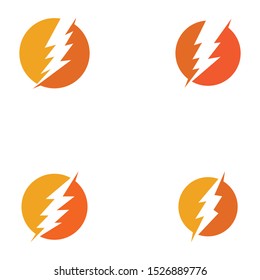 Bolt icon Vector Illustration design Logo template