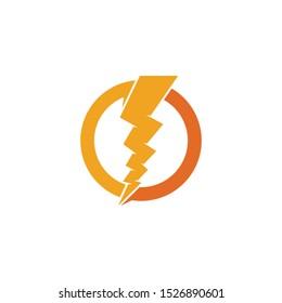 Bolt icon Vector Illustration design Logo template