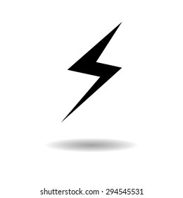 Bolt icon vector illustration eps10 on white background