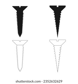 Vektorgrafik-Vektorgrafik-Design mit Bolzen