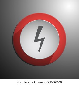 bolt icon. Web design style