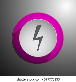 bolt icon. Web design style