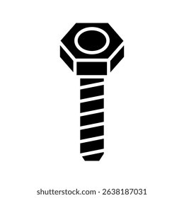 bolt icon white on background