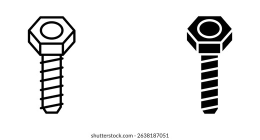 bolt icon white on background