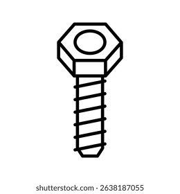 bolt icon white on background