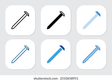 bolt icons with various design styles	