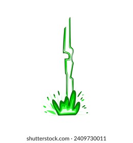 caricatura del efecto relámpago de pernos. energía eléctrica, chispa de tormenta, señal de efecto de rayo de perno de ataque azul. ilustración vectorial de símbolo aislado