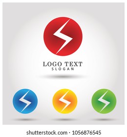 Bolt & Lightning Logo. Vector, Symbol & Icon Template.
