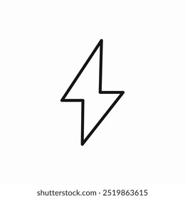 bolt lightning thunderbolt icon sign vector