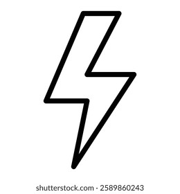 Bolt Line Icon Design For Personal And Commercial Use