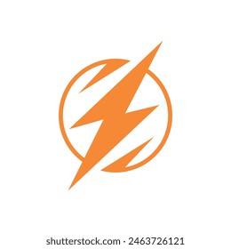 bolt logo abstract symbol vector