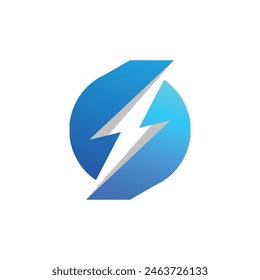 bolt logo abstract symbol vector