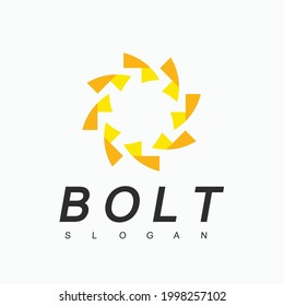 Bolt Logo Design Template, Energy Symbol