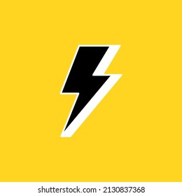 Diseño del logo de Bolt. Símbolo de trueno vector. Vector de perno.