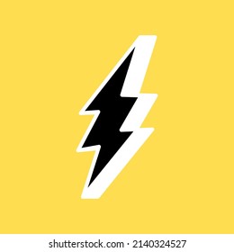 Bolt logo design. Thunder symbol vector. Bolt vector.
