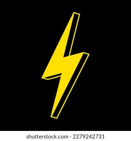 Bolt logo design. Thunder symbol vector. Bolt vector.