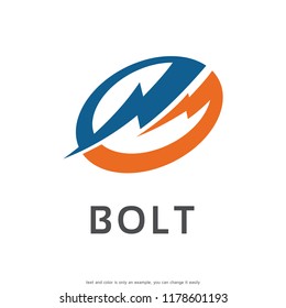 Bolt Logo Template Design Vector, Emblem, Concept Design, Creative Symbol, Icon