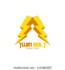 Bolt logo template, Energy emblem, Electricity icon, Power patch, Flash badge, Thunder vector illustration