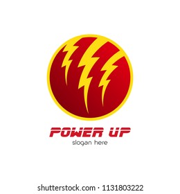 Bolt logo template, Energy emblem, Electricity icon, Power patch, Flash badge, Thunder vector illustration