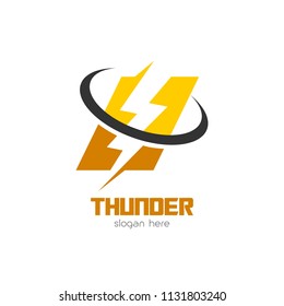Bolt logo template, Energy emblem, Electricity icon, Power patch, Flash badge, Thunder vector illustration