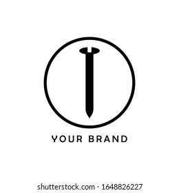 Bolt logo/screw vector design, Simple logo/screw symbol