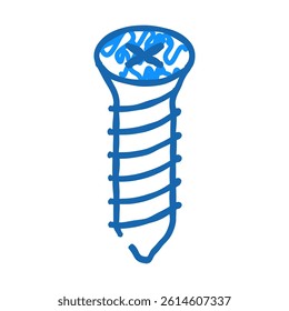 bolt metal assembly doodle icon sketch vector. bolt metal assembly sign. isolated symbol illustration