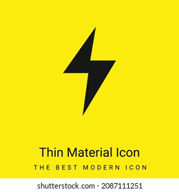 Bolt minimal bright yellow material icon