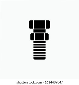 Bolt Nut Icon. Engineering or Construction Element Illustration As A Simple Vector Sign & Trendy Symbol for Design and Websites, Presentation or Mobile Application. 