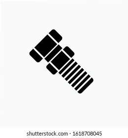 Bolt Nut Icon. Engineering or Construction Element Illustration As A Simple Vector Sign & Trendy Symbol for Design and Websites, Presentation or Apps Elements.