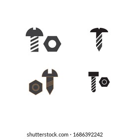 Bolt Nut Icon. Engineering or Construction Element Illustration As A Simple Vector Sign & Trendy Symbol for Design and Websites, Presentation or Mobile Application.
