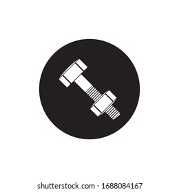 Bolt Nut Icon. Engineering or Construction Element Illustration As A Simple Vector Sign & Trendy Symbol for Design and Websites, Presentation or Mobile Application.