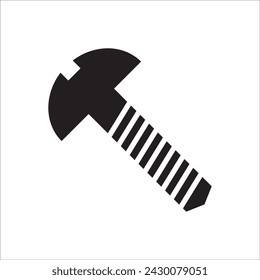 bolt and nut icon logo vector design